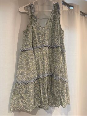 Rails Green Floral Tiered Sundress